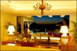 Villa Penasco Lounge room at Night